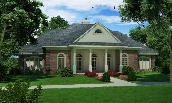 image of colonial house plan 4918